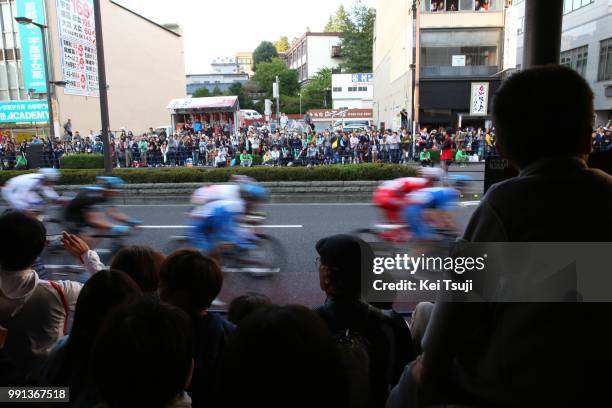 Japan Cup 2014/ Criteriumillustration Illustratie, Utsunomiya City Ville Stad, Peleton Peloton, Landscape Paysage Landschap, Public Publiek...