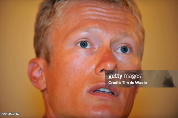 Tour De France 2009, Pc Vinokourov Alexandre Vinokourov , Press Conference Persconferentie, Equipe Ploeg, Ronde Van Frankrijk, Tdf, Tim De Waele