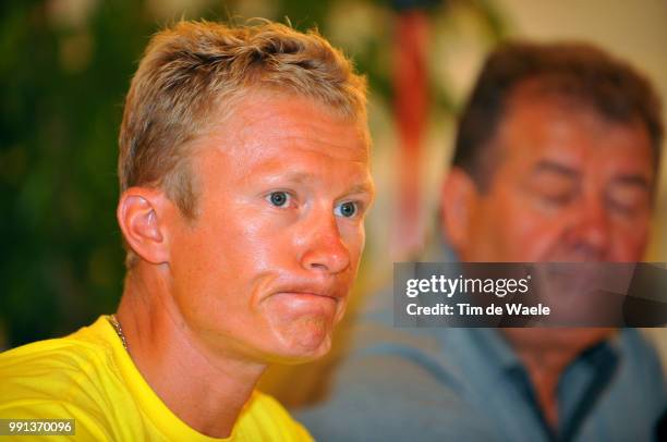 Tour De France 2009, Pc Vinokourov Alexandre Vinokourov , Press Conference Persconferentie, Equipe Ploeg, Ronde Van Frankrijk, Tdf, Tim De Waele