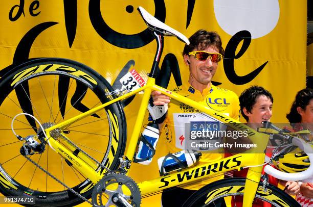 Tour De France 2009, Stage 2Cancellara Fabian Yellow Jersey, Gele Trui Maillot Jaune, Specialized Bike Fiets Velo/Monaco - Brignoles / Rit Etape,...