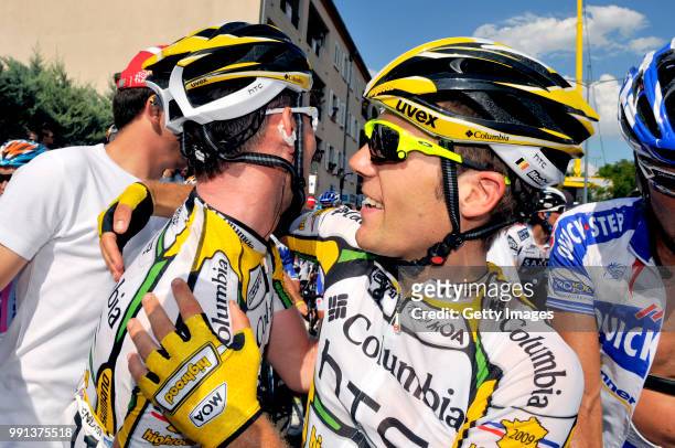 Tour De France 2009, Stage 2Cavendish Mark / Monfort Maxime , Celebration Joie Vreugde, Monaco - Brignoles / Rit Etape, Tdf, Tim De Waele