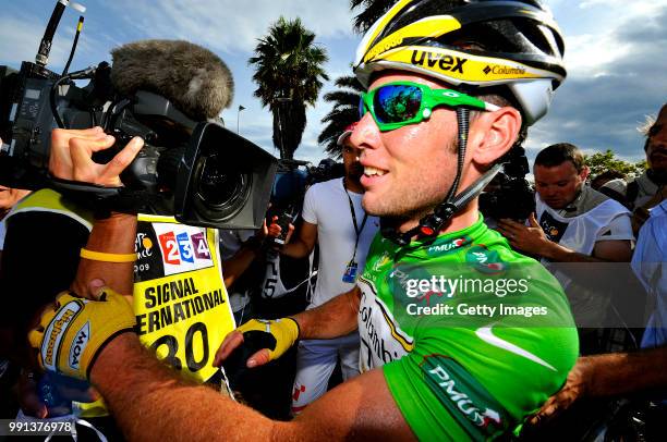 Tour De France 2009, Stage 3Cavendish Mark Green Jersey, Celebration Joie Vreugde, Groene Trui Maillot Vert /Marseille - La Grande -Motte / Rit...