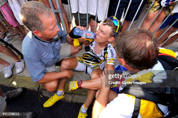 Tour De France 2009, Stage 3Arrival, Martin Tony , Stapleton Bob Team Owner /Marseille - La Grande -Motte / Rit Etape, Tdf, Tim De Waele