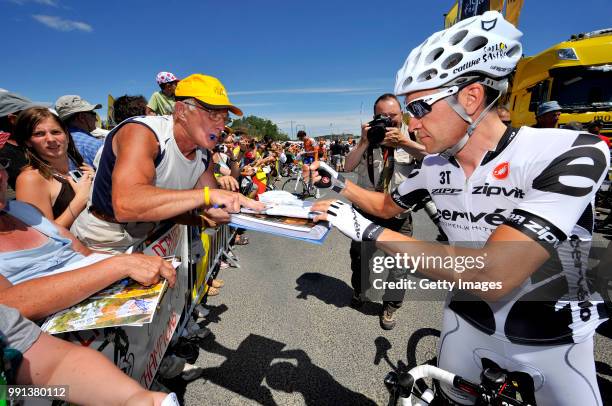 Tour De France 2009, Stage 5Sastre Carlos / Fans Supporters /Le Cap D'Agde - Perpignan , Rit Etape, Tdf, Tim De Waele