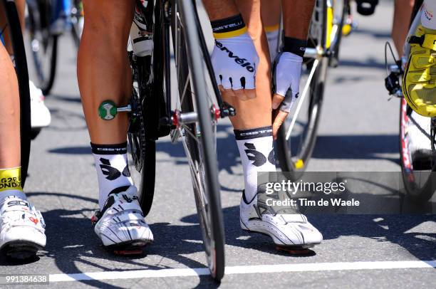 Tour De France 2009, Stage 9Illustration Illustratie, Start Depart, Hushovd Thor /Saint-Gaudens - Tarbes , Rit Etape, Tdf, Tim De Waele