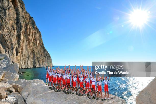 Team Katusha 2015 Illustration Illustratie, Christmas Noel Kerstmis, Training Camp Entrainement, Equipe Ploeg /Tim De Waele