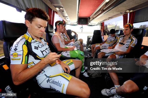Tour De France 2009, Stage 12Team Columbia Htc , Cavendish Mark / Grabsch Bert / Monfort Maxime / Renshaw Mark / Rogers Michael /Tonnere - Vittel ,...