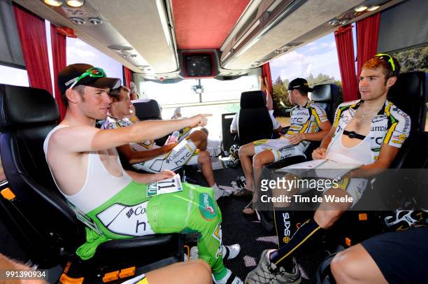Tour De France 2009, Stage 12Team Columbia Htc , Cavendish Mark Green Jersey/ Monfort Maxime / Renshaw Mark / Rogers Michael /Tonnere - Vittel , Rit...