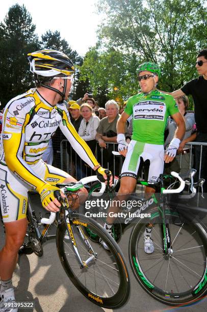 Tour De France 2009, Stage 14Arrival, Cavendish Mark / Hushovd Thor Green Jersey, Arrivee Aankomst, Groene Trui Maillot Vert /Colmar - Besan?On , Rit...