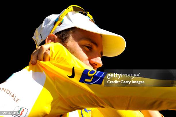 Tour De France 2009, Stage 14Podium, Nocentini Rinaldo Yellow Jersey Maillot Jaune Gele Trui /Colmar - Besan?On , Rit Etape, Tdf, Ronde Van...