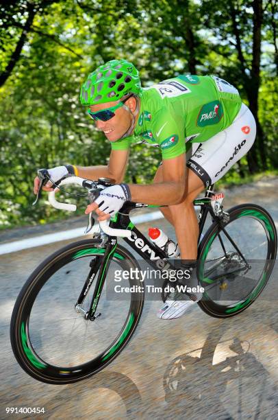 Tour De France 2009, Stage 16Hushovd Thor Green Jersey Groene Trui Maillot Vert /Martigny - Bourg-Saint-Maurice , Rit Etape, Tdf, Ronde Van...