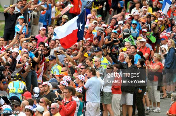 Tour De France 2009, Stage 17Armstrong Lance , Col De La Colombiere, Public Publiek Spectators, Illustratie Illustration /Bourg-Saint-Maurice - Le...