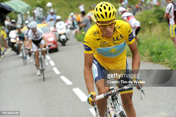 Tour De France 2009, Stage 17Contador Alberto Yellow Jersey, Col De Romme, Schleck Andy White Jersey, Schleck Frank / Gele Trui Maillot Jaune...