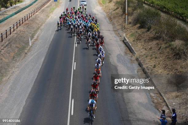 17Th Santos Tour Down Under 2015/ Stage 5Illustration Illustratie/ Peloton Peleton/ Landscape Paysage/ Mclaren Vale-Willunga Hill /Etape Rit Ronde...