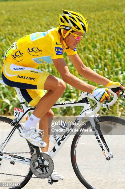 Tour De France 2009, Stage 19Contador Alberto Yellow Jersey Gele Trui Maillot Jaune /Bourgoin-Jallieu - Aubenas /Rit Etape, Tdf, Ronde Van Frankrijk,...