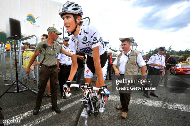 Tour De France 2009, Stage 19Arrival, Schleck Andy White Jersey, Witte Trui Maillot Blanc /Bourgoin-Jallieu - Aubenas , Rit Etape, Tdf, Ronde Van...