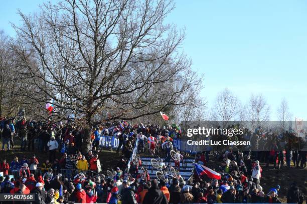 World Championships Tabor 2015, Under 23 /Illustration Illustratie Landscape Paysage Landschap Peloton Public Publiek Spectators, Championnat Du...