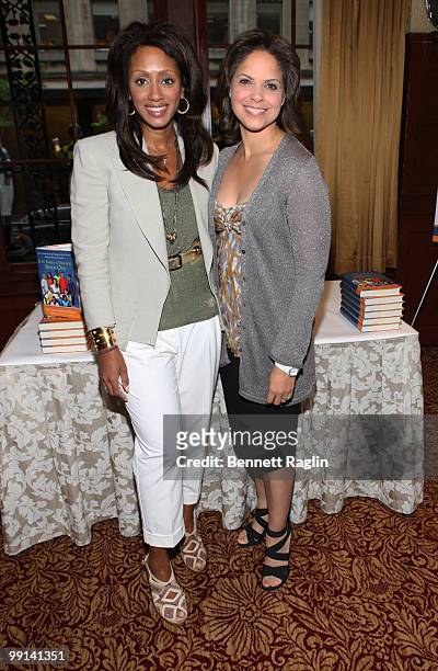 Personality Soledad O'Brien and author Malaak Compton Rock attend the Salvation Army's Book Club Luncheon Series for "If It Takes a Village, Build...