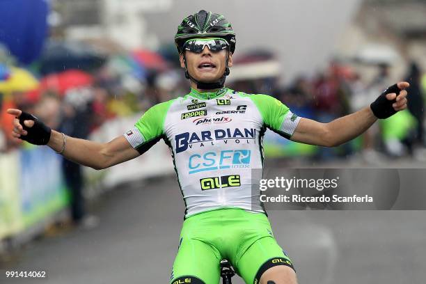 38Th Giro Del Trentino 2014, Stage 2Arrival/ Edoardo Zardini Celebration Joie Vreugde, Limone Sul Garda - San Giacomo Di Brentonico Tour Trentino/...