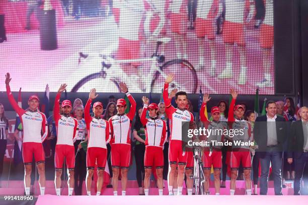 97Th Tour Of Italy 2014, Team Presentation Team Katusha / Rodriguez Joaquin / Belkov Maxim / Caruso Giampaolo / Gusev Vladimir / Losada Alberto /...