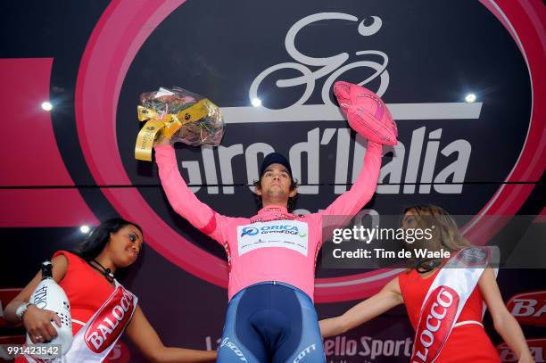 97Th Tour Of Italy 2014, Stage 4 Podium, Matthews Michael Pink Leader Jersey Celebration Joie Vreugde, Giovinazzo - Bari / Giro Tour Ronde Van Italie...