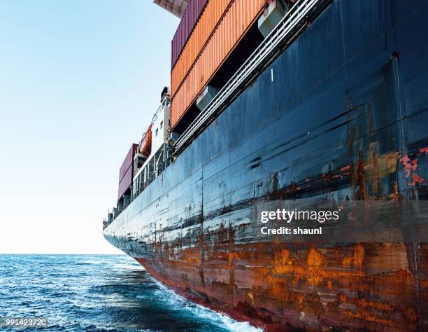 container ship - shipyard stock pictures, royalty-free photos & images