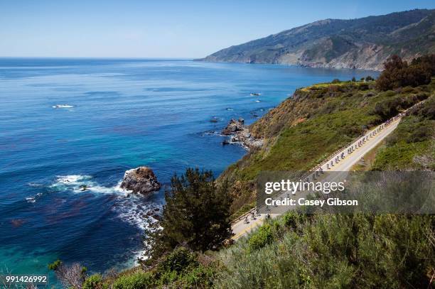 Tour Of California 2014/ Stage 4Ilustration Ilustratie/ Peloton Peleton/ Landscape Paysage/ Sea Mer/ Ocean Oceaan, Monterey-Cambria Toc/ Amgen/ Ronde...