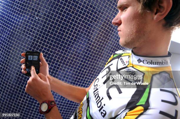 Team Htc Columbia Training Camp 2010Van Garderen Tejay , Illustration Illustratie, Phone Telephone Telefoon Htc, Entrainement, Equipe Ploeg, Tim De...