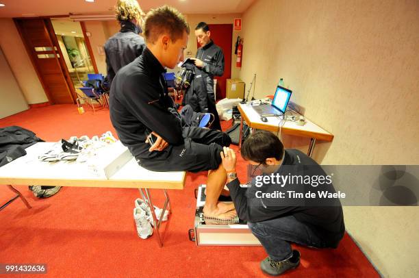 Team Htc Columbia Training Camp 2010Gretch Patrick , Illustration Illustratie, Insoles, Feet Pieds Voet, , Equipe Ploeg, Tim De Waele