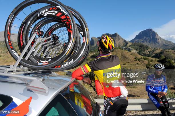 Team Quick Step Training 2010Illustration Illustratie, Car Voiture Auto, Tom Boonen / Equipe Ploeg, Tim De Waele