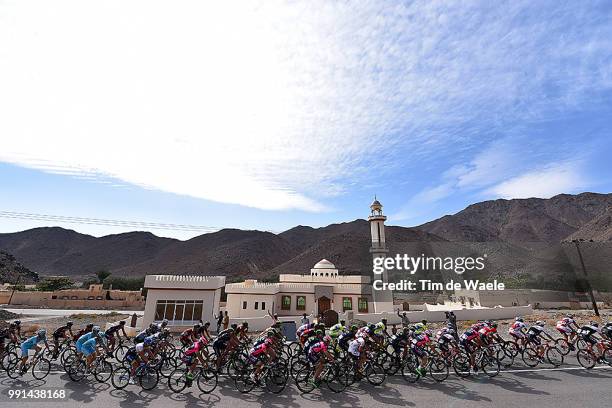 6Th Tour Of Oman 2015, Stage 4 Illustration Illustratie, Peleton Peloton, Mosque Moskee, Landscape Paysage Landschap, Sultan Qaboos Grande Mosque -...