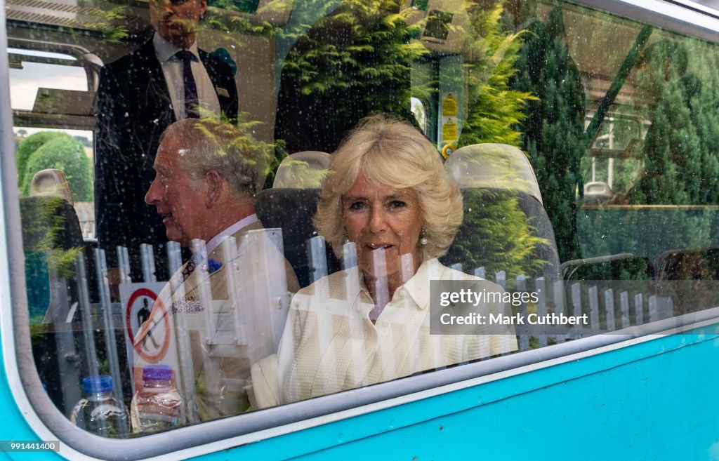 The Prince Of Wales And Duchess Of Cornwall Visit Wales