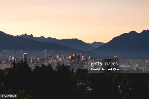 vancouver skyline - ismael stock pictures, royalty-free photos & images