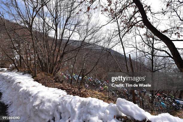 50Th Tirreno - Adriatico 2015, Stage 4 Illustration Illustratie, Peleton Peloton, Poggio San Romualdo 934M, Snow Neige Sneeuw, Landscape Paysage...