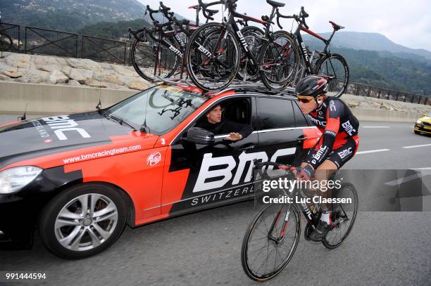 73Th Paris - Nice 2015, Stage 6/Dillier Silvan , Car Voiture Auto Team Bmc, Sportsdirector /Vence - Nice / Pn Etape Rit Parijs / Tim De Waele