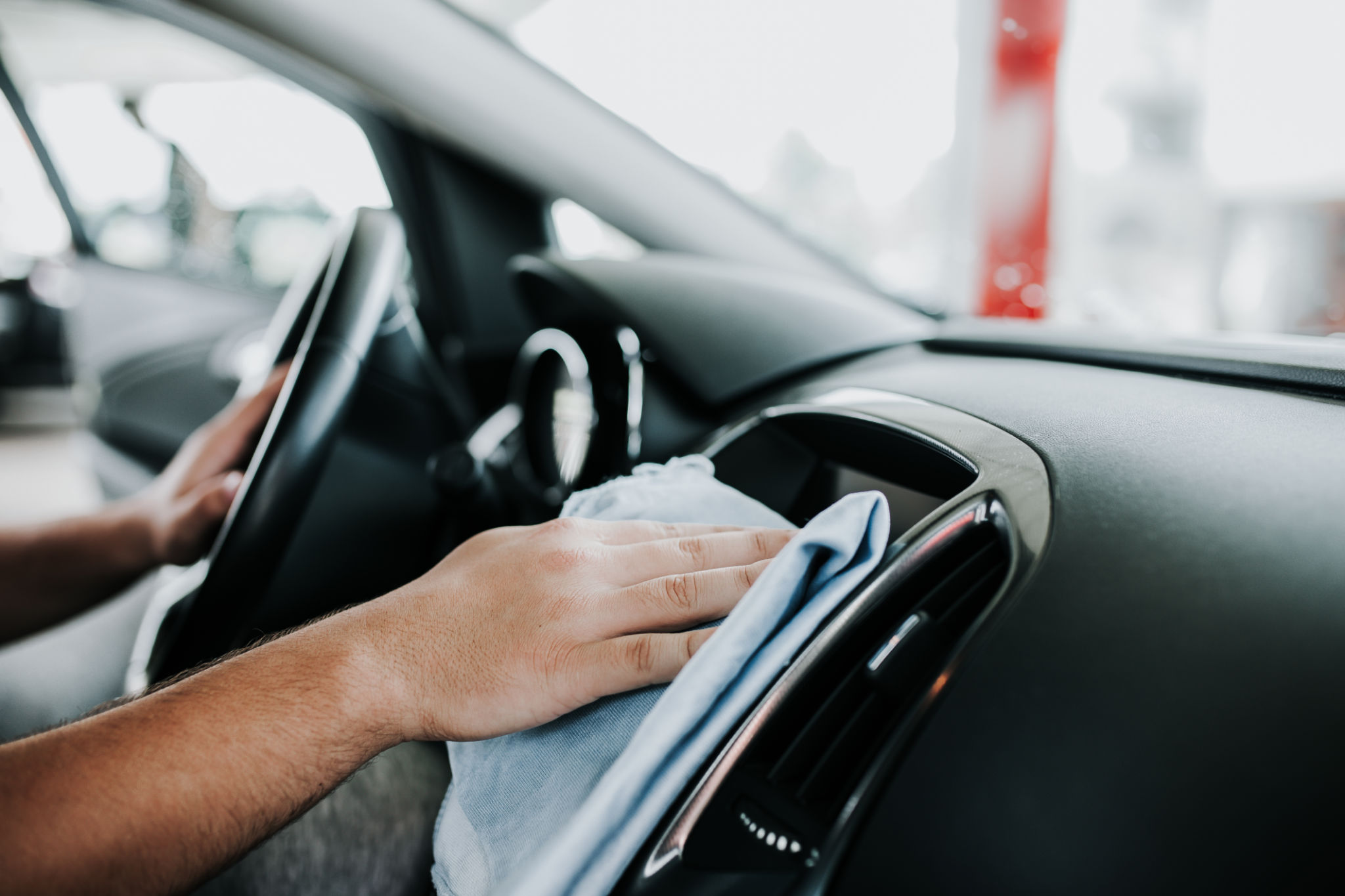 car cleaning process