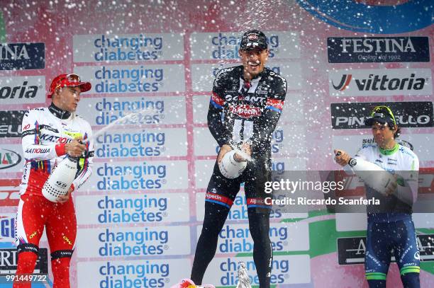 106Th Milan - Sanremo 2015 Podium, Alexandre Kristoff / John Degenkolb / Michael Matthews / Celebration Joie Vreugde Champagne, Milano - Sanremo /...