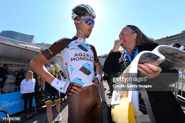 54Th Vuelta Pais Vasco 2015/ Stage 2Mikael Cherel / Fan Supporter/Bilbao-Vitoria Tour Ronde Baskenland/ Etape Rit/ Tim De Waele