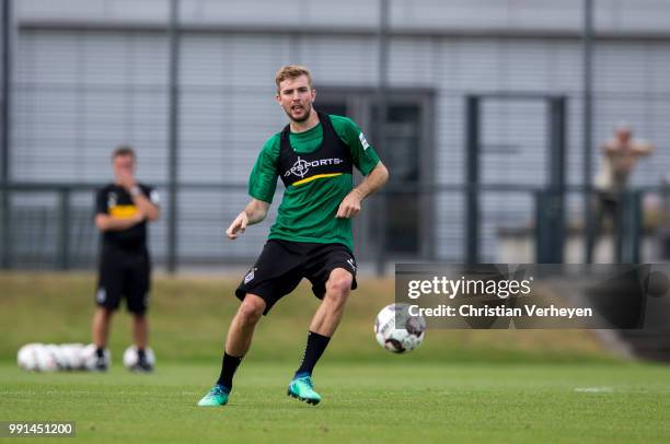 Christoph Kramer during a training session of Borussia Moenchengladbach at Borussia-Park on July 04, 2018 in Moenchengladbach, Germany.