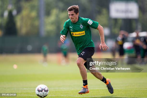 Jonas Hofmann during a training session of Borussia Moenchengladbach at Borussia-Park on July 04, 2018 in Moenchengladbach, Germany.