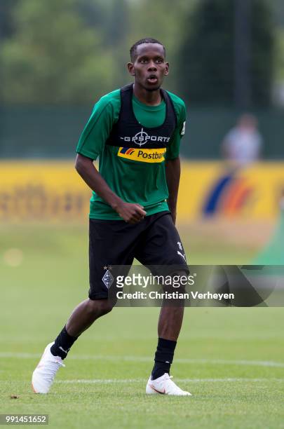Ibrahima Traore during a training session of Borussia Moenchengladbach at Borussia-Park on July 04, 2018 in Moenchengladbach, Germany.