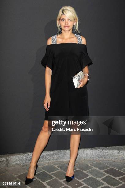 Alisa Volskaya attends the Vogue Foundation Dinner Photocall as part of Paris Fashion Week - Haute Couture Fall/Winter 2018-2019 at Musee Galliera on...