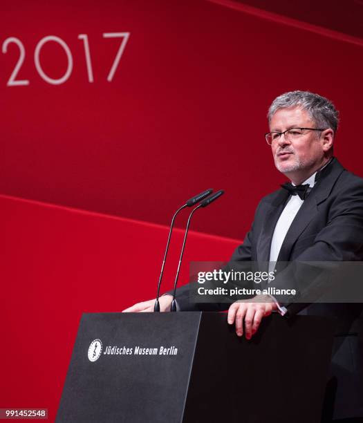 Laudator and Professor for New European History at St. Catharine's College in Cambridge, Sir Christopher Clark, speaking during the award ceremony...