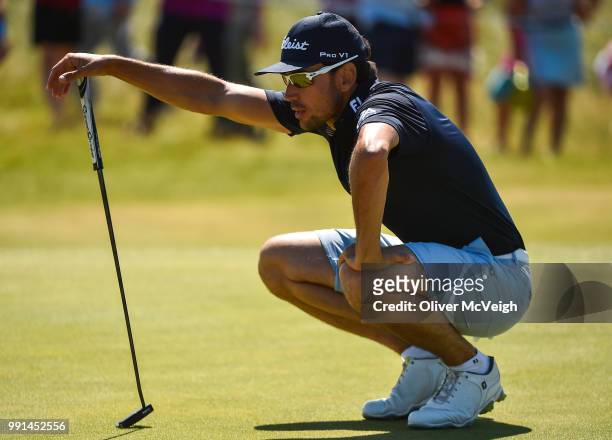 Donegal , Ireland - 4 July 2018; Rafa Cabrera Bello of Spain on the 10th green during the Pro-Am round ahead of the Irish Open Golf Championship at...