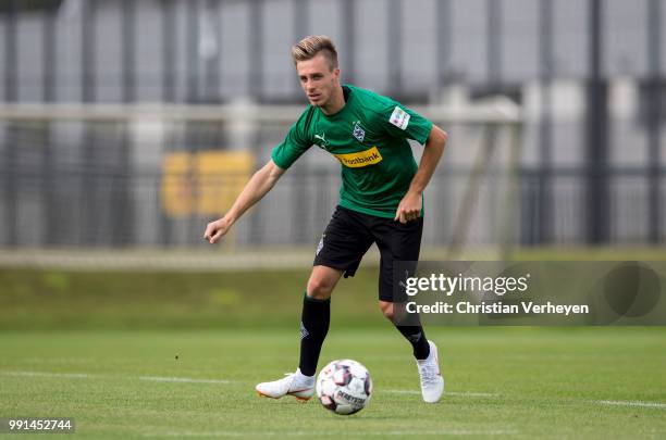 Patrick Herrmann during a training session of Borussia Moenchengladbach at Borussia-Park on July 04, 2018 in Moenchengladbach, Germany.