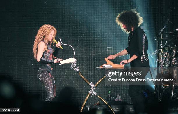 Shakira performs in concert on July 3, 2018 in Madrid, Spain.