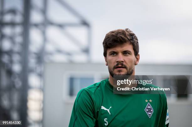 Tobias Strobl during a training session of Borussia Moenchengladbach at Borussia-Park on July 04, 2018 in Moenchengladbach, Germany.