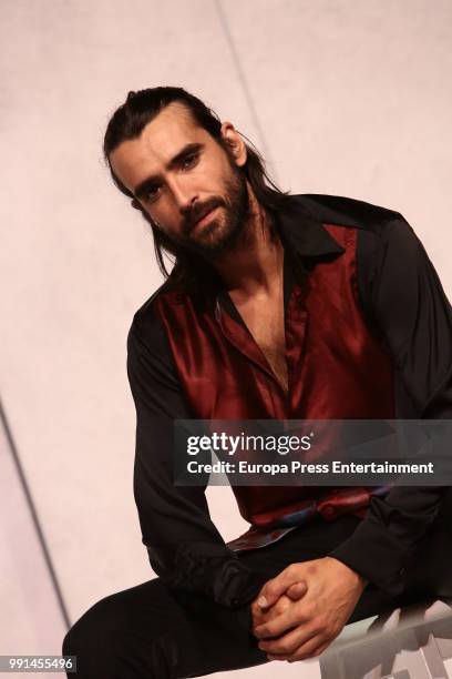 Aitor Luna attends 'La Vida a palos' theatre play on July 4, 2018 in Madrid, Spain.