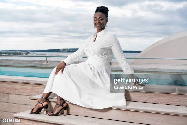 Actor Aissa Maiga is photographed on May 16, 2018 in Cannes, France.