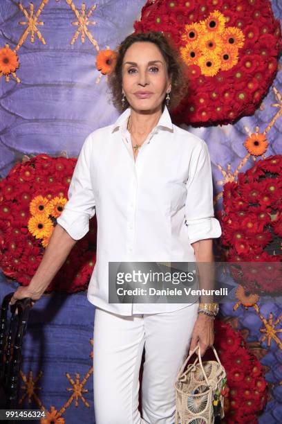 Nati Abascal attends Ximena Kavalekas and Margherita Missoni Lunch In Paris During Haute Couture on July 4, 2018 in Paris, France.